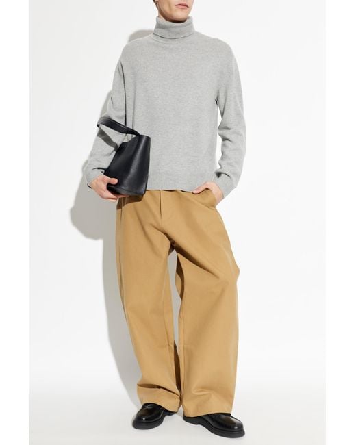 Lisa Yang White Faron Turtleneck for men