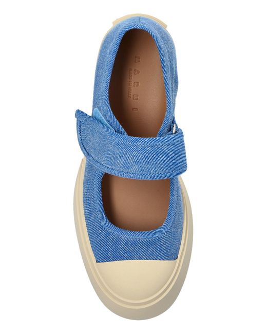 Marni Blue Platform Sneakers