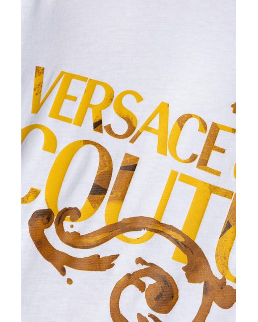 Versace White Printed T-shirt, for men