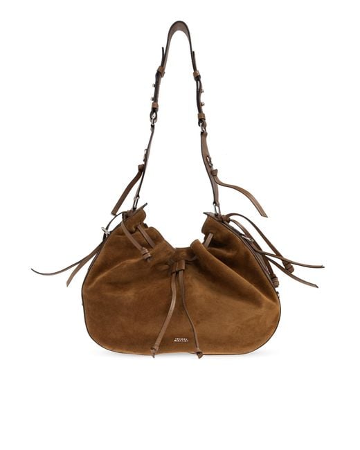 Isabel Marant Brown Suede Shoulder Bag 'Bolton Hobo'