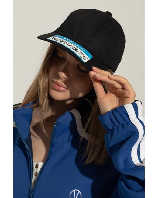 Vetements Black Baseball Cap