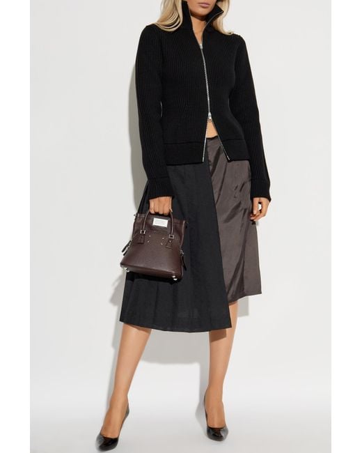 Maison Margiela Black Wool Cardigan
