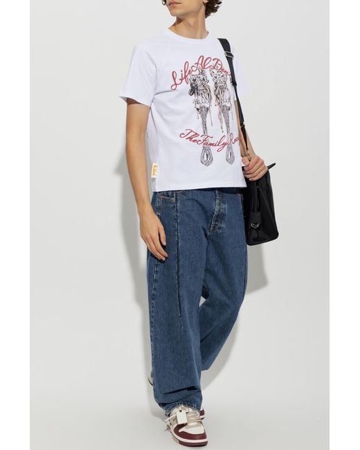 PDF White T-Shirt With Print for men