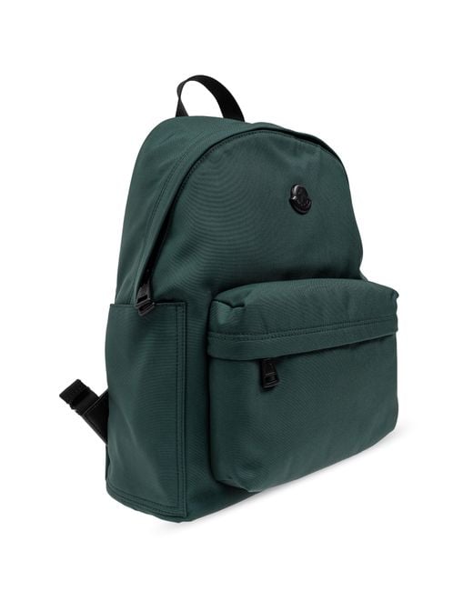 Moncler Green Backpack With Logo for men