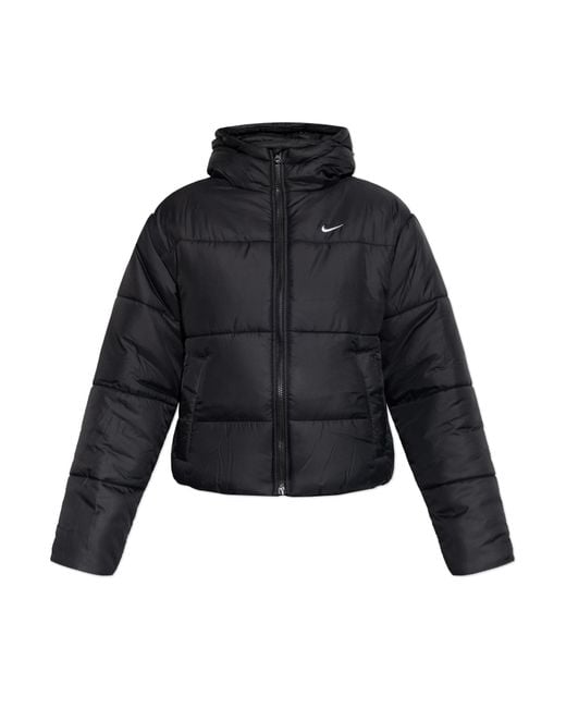 Nike Black Insulated Jacket With Hood