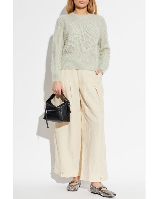 AllSaints White Sweater 'Chain'