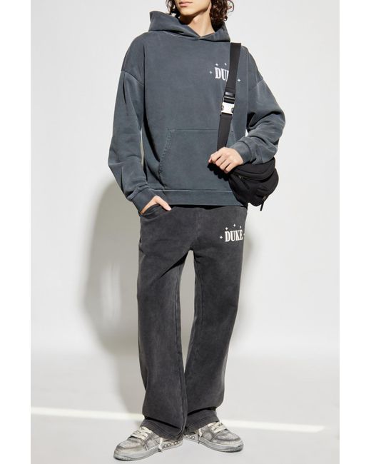 Duke & Dexter Gray Sweatshirt With Logo for men