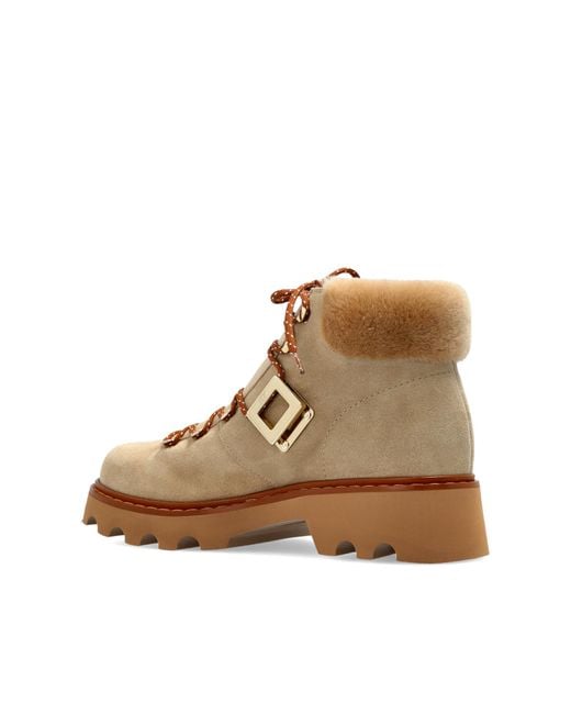 Roger Vivier Brown Suede Snow Boots