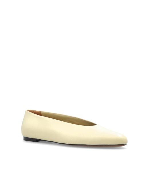 Neous White Ballet Flats 'Beid'