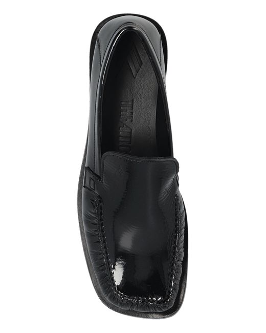 The Attico Black Leather Boots Charles