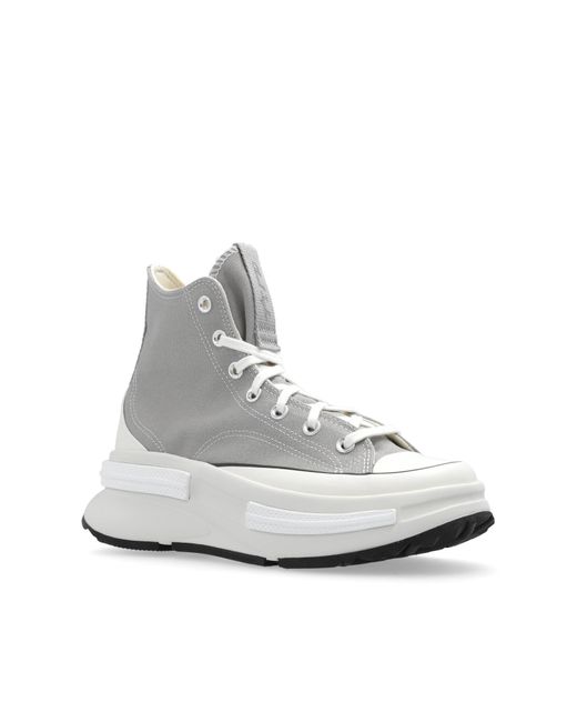 Converse White 'run Star Legacy Cx High' Platform Sneakers,