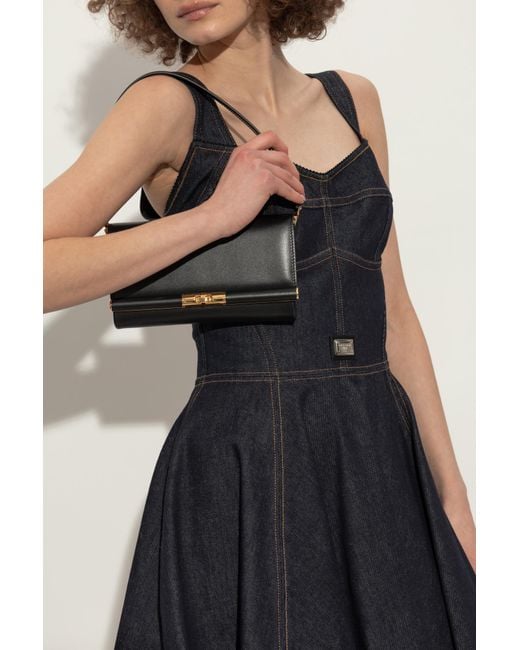 Dolce & Gabbana Black Shoulder Bag Marlene