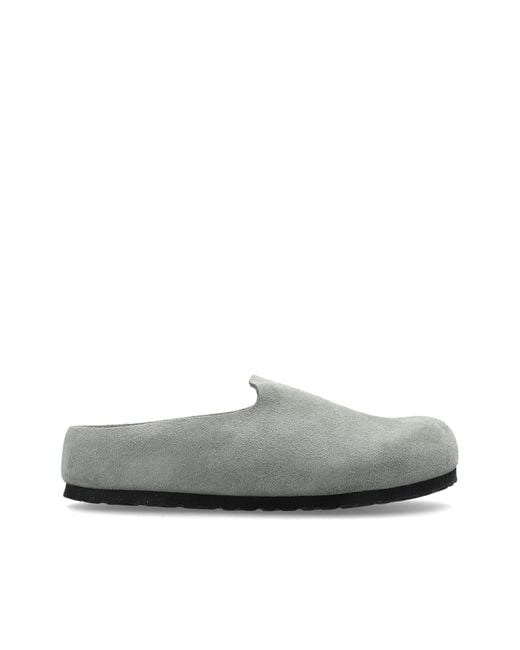 Birkenstock Gray 'Amsterdam Wrapped' Slides