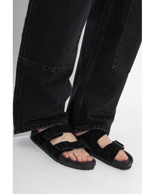 Birkenstock Black 'Arizona' Slides