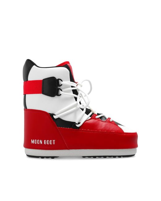 Moon Boot Red Snow Boots 'sneaker Mid', for men