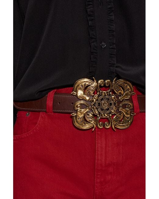 Chloé Brown Leather Belt