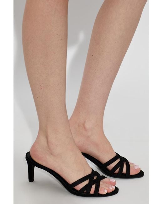 Furla Black 'Essential' Heeled Mules