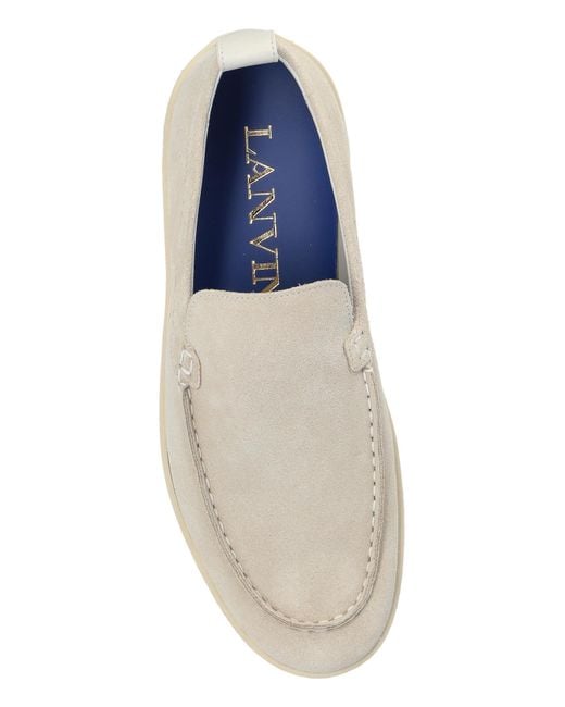 Lanvin Blue Suede Shoes for men