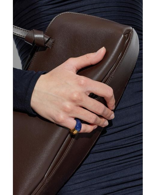 Jil Sander Blue Brass Ring