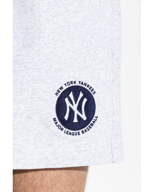 Sporty & Rich Blue Shorts From The '47 & The New York Yankees' Collection