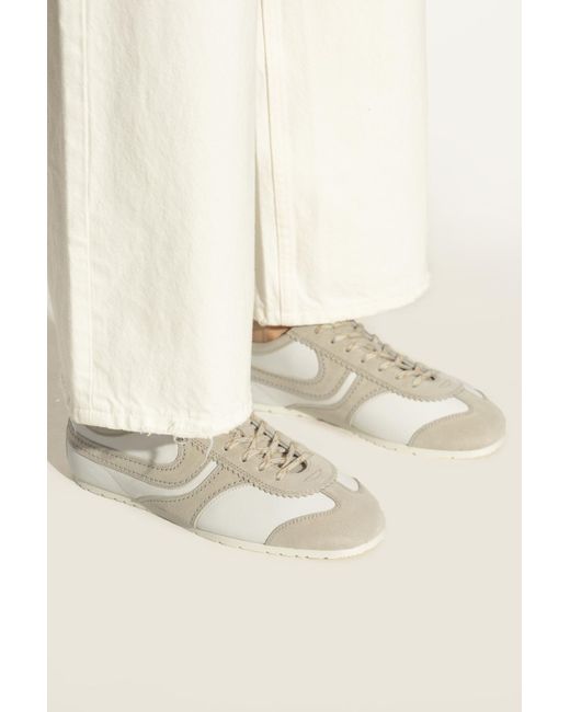 Dries Van Noten White Leather Sports Shoes