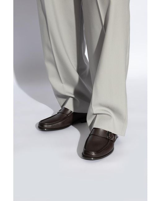 Ferragamo Black 'Caspian' Loafers for men