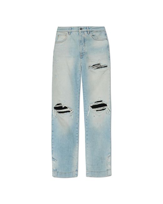 Amiri Blue Jeans With Rips for men