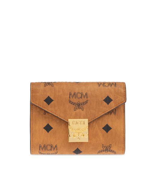 MCM Brown Wallet With Logo
