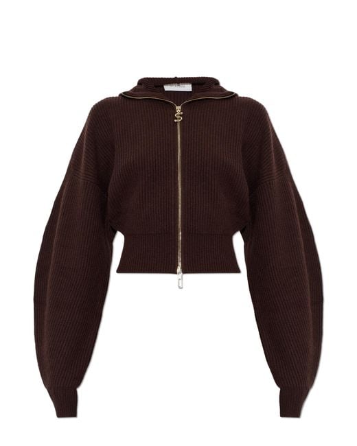 Sportmax Brown 'Balco' Wool Cardigan