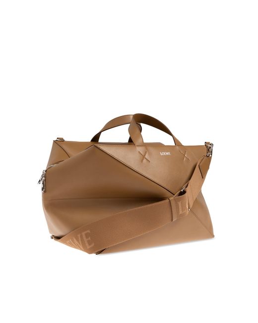Loewe Brown 'puzzle Fold' Shoulder Bag, for men