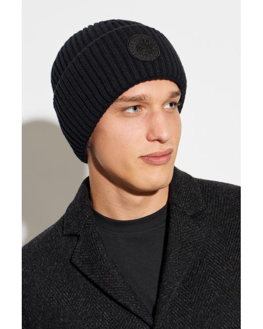 Canada Goose Black Cap With Logo