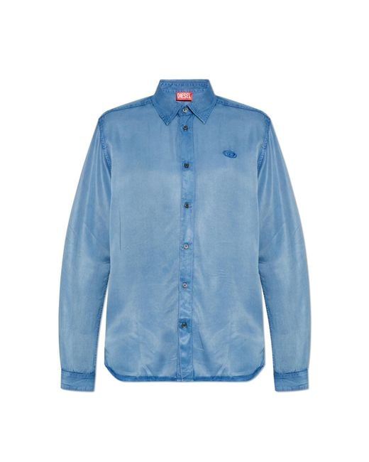 DIESEL Blue Shirt 'S-Holg' for men