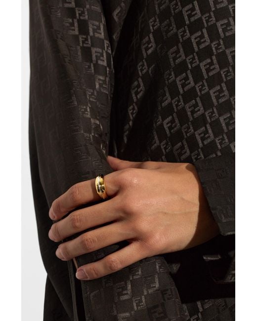 LIE STUDIO Black Ring 'Jill'