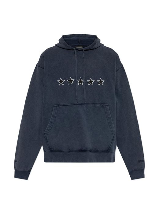 Balenciaga Blue Sweatshirt With Print for men