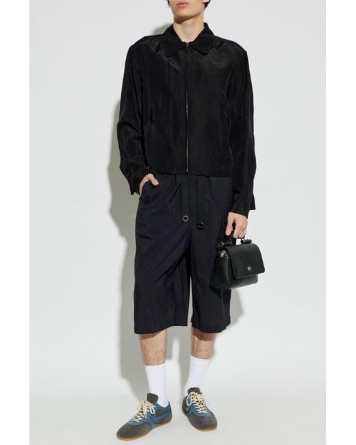 Lemaire Black Jacket With Pockets for men