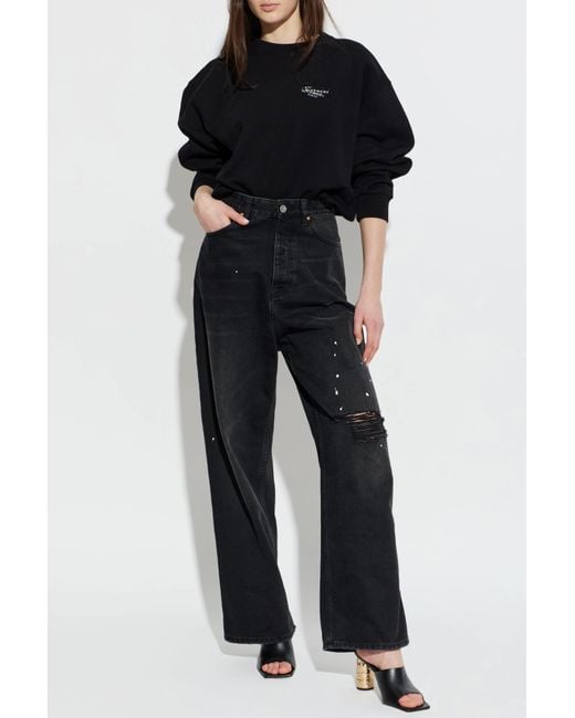 Givenchy Black Leather Heeled Mules