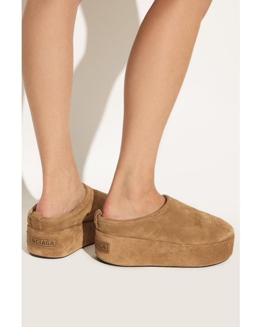 Balenciaga Brown Leather Shoes