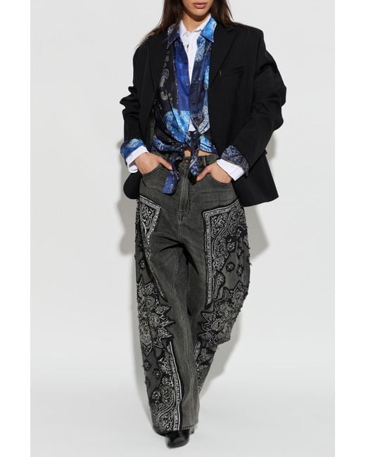 R13 Blue Silk Shirt