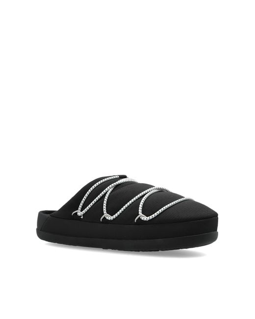 Moon Boot Black "Mb Soft Slipper" Shoes