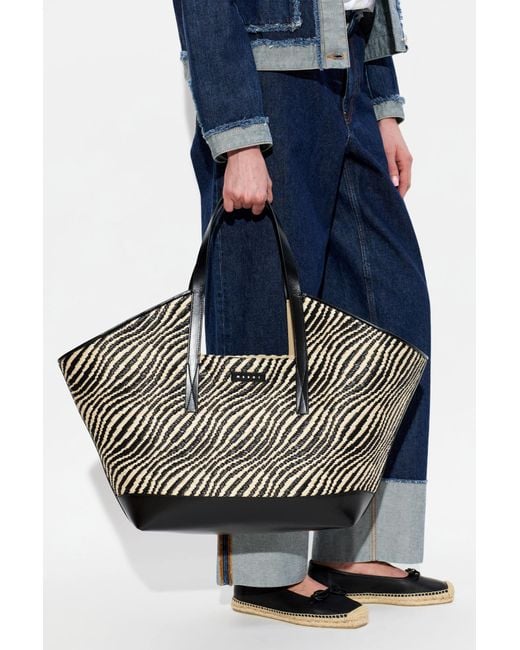 Marni Black Shoulder Bag 'Shopper'