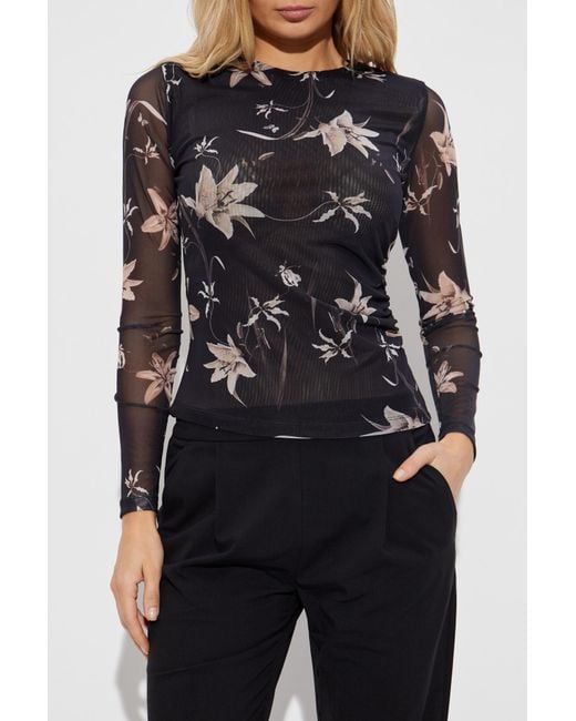 AllSaints Black Top "Caia"