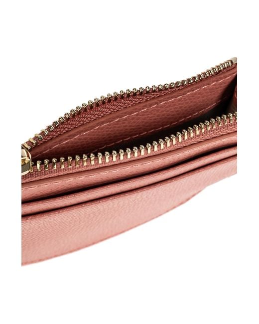 Furla Pink Card Case 'Laura' On A Strap