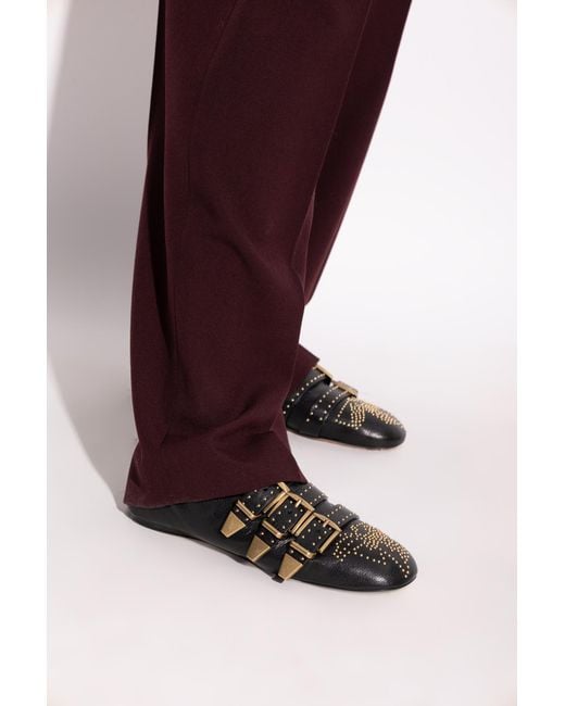 Chloé Black "Susan" Leather Shoes