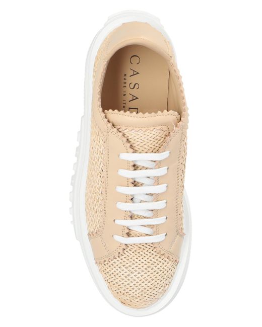 Casadei White 'nexus Hanoi' Platform Sneakers,