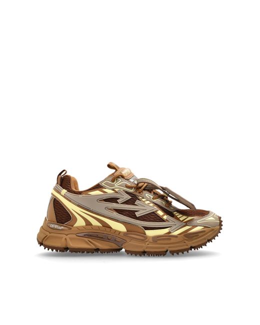 Off-White c/o Virgil Abloh Brown Sports Shoes "Ow Be Right Back" for men