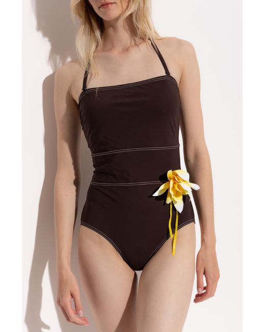 Tory Burch Brown One-Piece Swimsuit