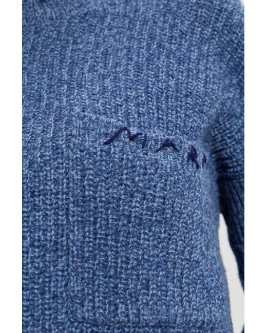 Marni Blue Wool Sweater