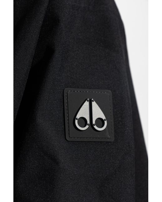 Moose Knuckles Black Hooded Jacket