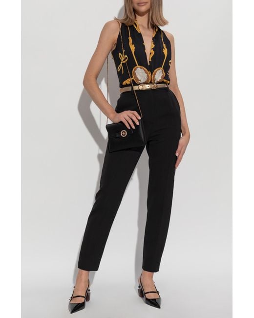 Versace Black Patterned Bodysuit