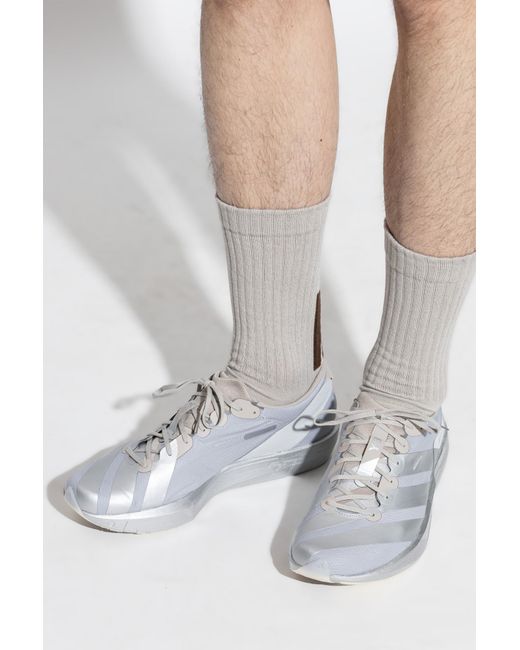 Y-3 White 'Adios 9' Sports Shoes for men